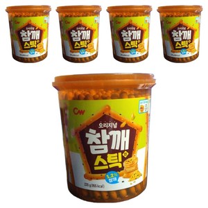 청우식품 참깨스틱 진, 220g, 5개