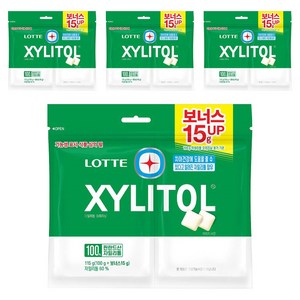 롯데자일리톨 오리지날 껌 리필, 115g, 4개