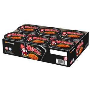 불닭볶음면 큰컵 105g, 6개