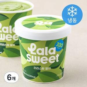 라라스윗 말차 아이스밀크 (냉동), 474ml, 6개