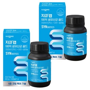 지큐랩 100억 생유산균 골드, 60정, 2개