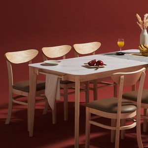 보니애가구 포셀린 통세라믹 1750 식탁세트 체어형 6인용 방문설치