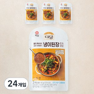 다담 냉이 된장찌개 양념, 140g, 24개입