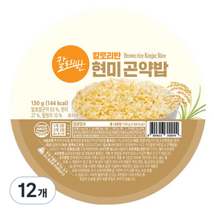 칼로리반 현미곤약밥, 150g, 12개