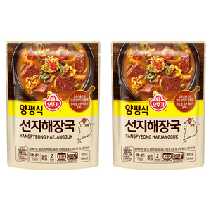 오뚜기 양평식 선지 해장국, 500g, 2개