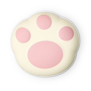 단미 고양이 발바닥 USB 충전식 양면 대용량 보조배터리 손난로, PAW, 화이트