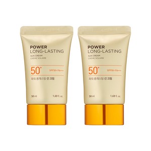 더페이스샵 내추럴선 에코 파워 롱래스팅 선크림 SPF50+ PA+++, 50ml, 2개