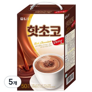 담터 핫초코 오리지날, 20g, 50개입, 5개