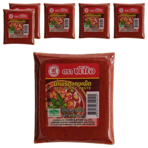 남자이 태국 레드커리 페이스트, 100g, 6개