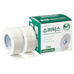 밴드골드 헬씨플러스 슈퍼픽스 드레싱밴드, 폭 2.5cm x ..., 2개입, 1개