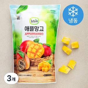 뉴뜨레 페루산 애플망고 다이스 (냉동), 1kg, 3개