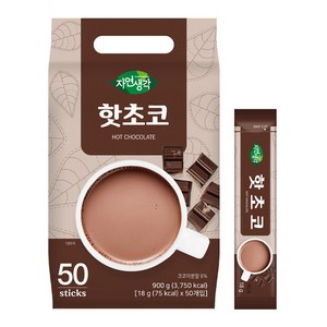자연생각 핫초코 스틱, 50개입, 18g, 1개