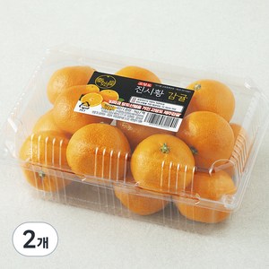 진시황 12.5bix 고당도 감귤, 1kg, 2개