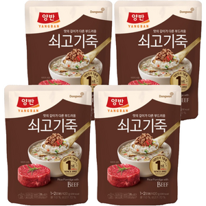 양반 쇠고기죽 파우치, 420g, 4개