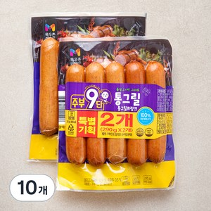 목우촌 주부9단 통그릴 프랑크, 290g, 10개