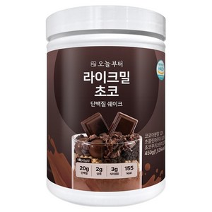 오늘부터 라이크밀 단백질 쉐이크 초코맛, 450g, 1개