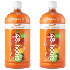 푸드올로지 톡스올로지 48시간 CCA 클렌즈주스, 1L, 2개