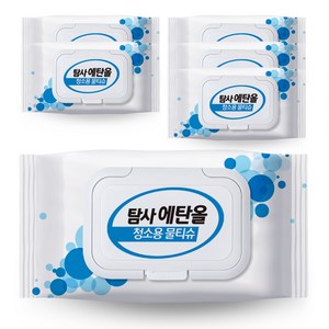 탐사 에탄올 함유 세정티슈, 50매, 45g, 6팩