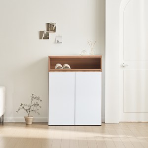 하우스비 리노 H1845 신발장 상하부세트 방문설치, 오크화이트, 7단