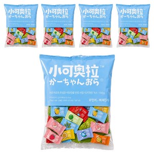 샤오커오라 민트향 비타민C 과일 12종 믹스 무설탕 사탕 캔디, 100g, 5개