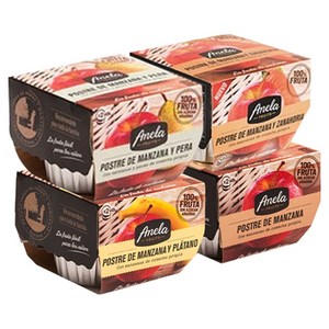 아넬라 생과일 퓨레 4종 세트, 혼합맛(사과,바나나..., 800g, 1세트