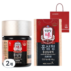 정관장 홍삼정+쇼핑백, 100g, 2개