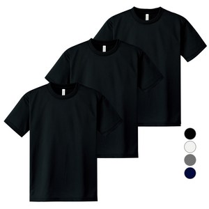 티팜 남녀공용 냉감 통기성 기능성 드라이쿨 라운드 반팔티셔츠 3p