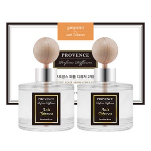 더허브샵 프로방스 퍼퓸 차량용 디퓨저 120ml, 안티타바코, 2개