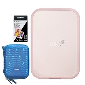 캐논 인스픽 P2 포토프린터 휴대용 + 인화지 60매 + 케이스 랜덤발송 세트