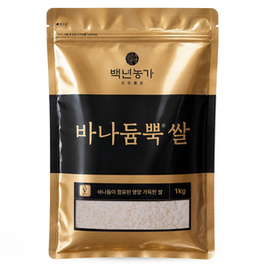 백년농가 바나듐뿍 쌀 상등급, 1kg, 1개