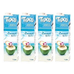 팁코 코코넛워터, 1L, 4개