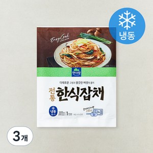 면사랑 전통 한식 잡채 1인분 (냉동), 305g, 3개
