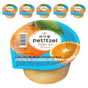 쁘띠첼 과일젤리 밀감 1개입, 210g, 6개