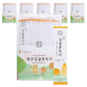 순수한집 제주 감귤 쫀득이, 375g, 6개