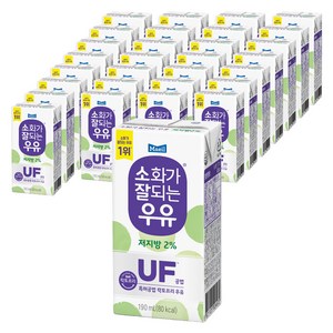 매일유업 소화가 잘되는 우유 저지방, 190ml, 24개
