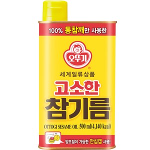 오뚜기 고소한 참기름, 500ml, 1개