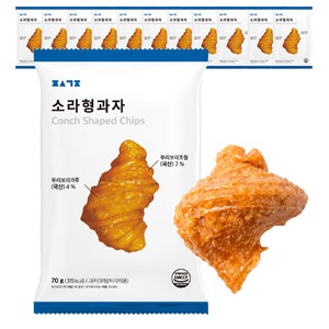 편식공장 소라형과자, 70g, 12개