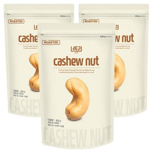 너트리 볶음캐슈넛, 400g, 3개
