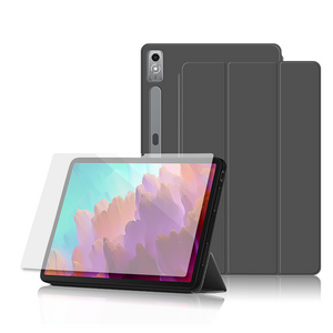 칸탐 레노버 샤오신패드 프로 12.7 커버 케이스 + 강화유리 필름 세트