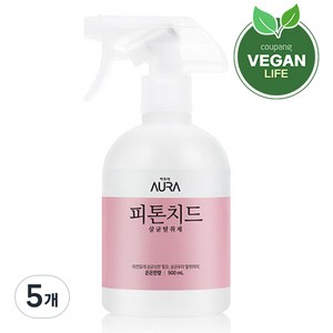 AURA 피톤치드 탈취제 은은한향 본품, 500ml, 5개