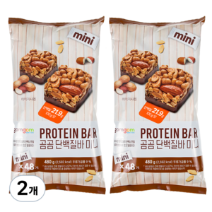 곰곰 단백질바 미니사이즈, 480g, 2개