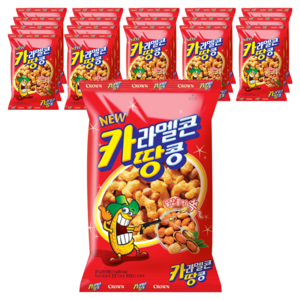 크라운 카라멜콘 땅콩, 72g, 18개