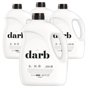 다브 베이킹소다 액체세탁세제 본품, 3L, 4개