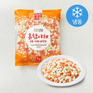 황보마을 혼합야채 2종 감자 당근 카레 짜장용 (냉동), 1kg, 1개