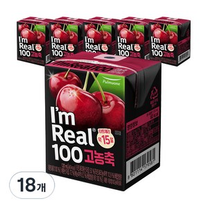 아임리얼 100 고농축 타트체리, 120ml, 18개