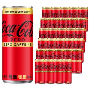 코카콜라 제로 제로, 250ml, 30개