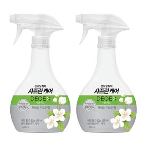 샤프란 케어 데오엑스 섬유탈취제 프레쉬 자스민향 본품, 500ml, 2개