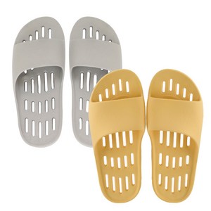 샤바스 부드러운 플랫 물빠짐 욕실화 2p