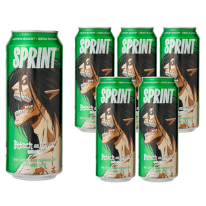 클룹 스프린트 진격의거인 에너지드링크 레몬부스트 제로, 500ml, 6개