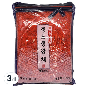 토호식품 적초생강 채, 3개, 1.3kg